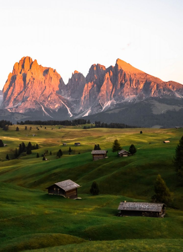 Burning Dolomites in Italy